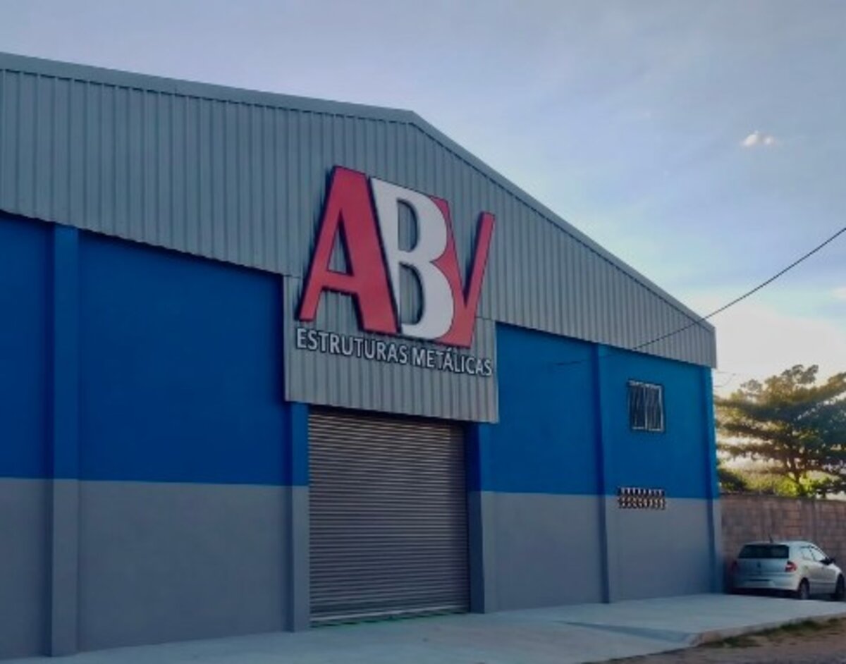 Fachada da sede da ABV Estruturas Metálicas em Sobral